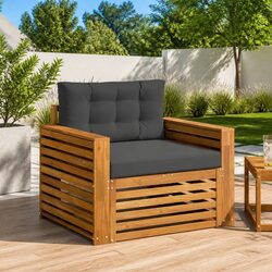 Outdoor Sectional Sofa Set - Solid Wood Quality