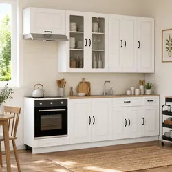 Concise Kitchen Unit Made from Durable Engineered Wood