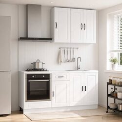 Compact 5 Piece Kitchen Cabinet Unit for Efficient Storage