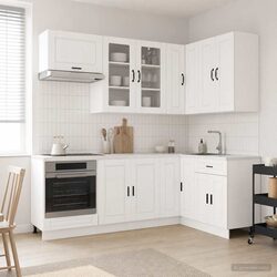 Efficient High Gloss White Kitchen Storage Unit
