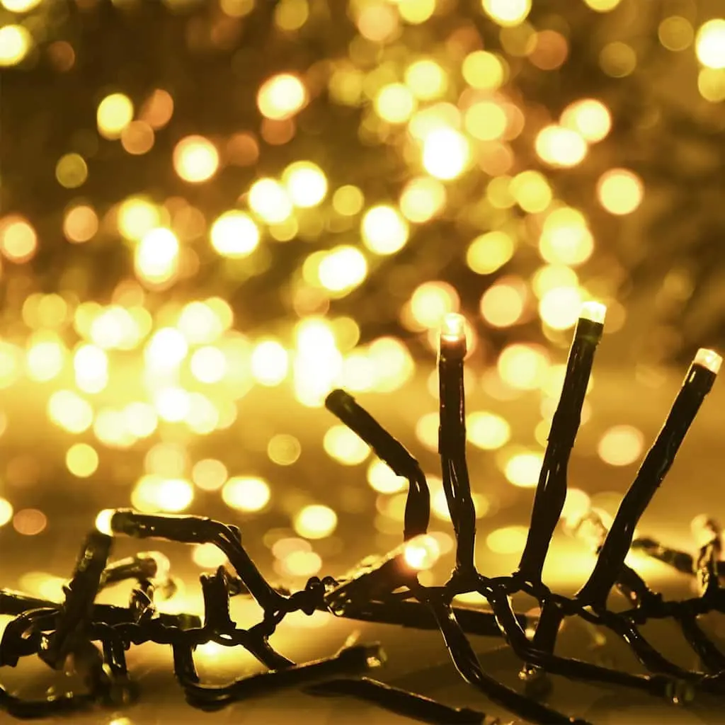 LED Cluster String 400 Lights 7.4m Warm White Christmas Holiday Decoration 8