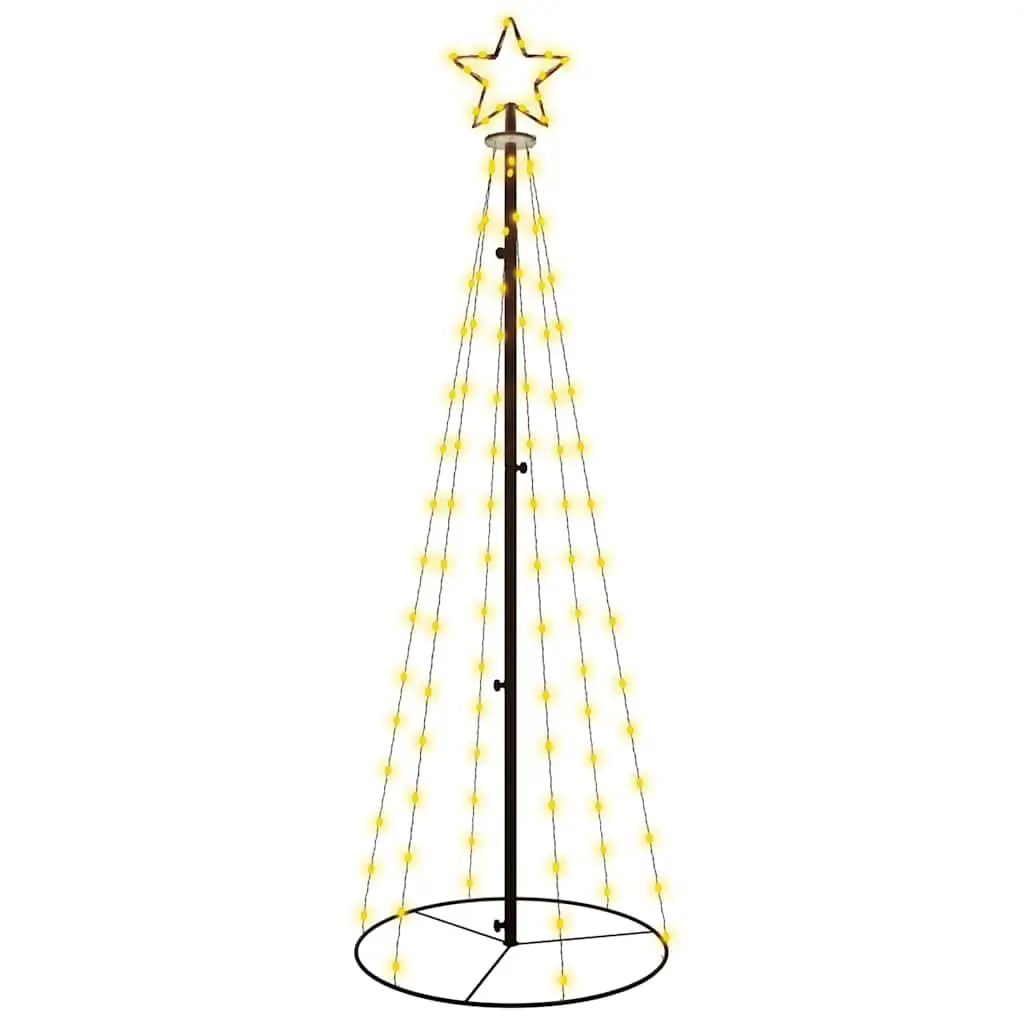 Christmas Cone Tree LED Lights Warm White 180cm 108 LEDs Indoor Outdoor Holiday Decor
