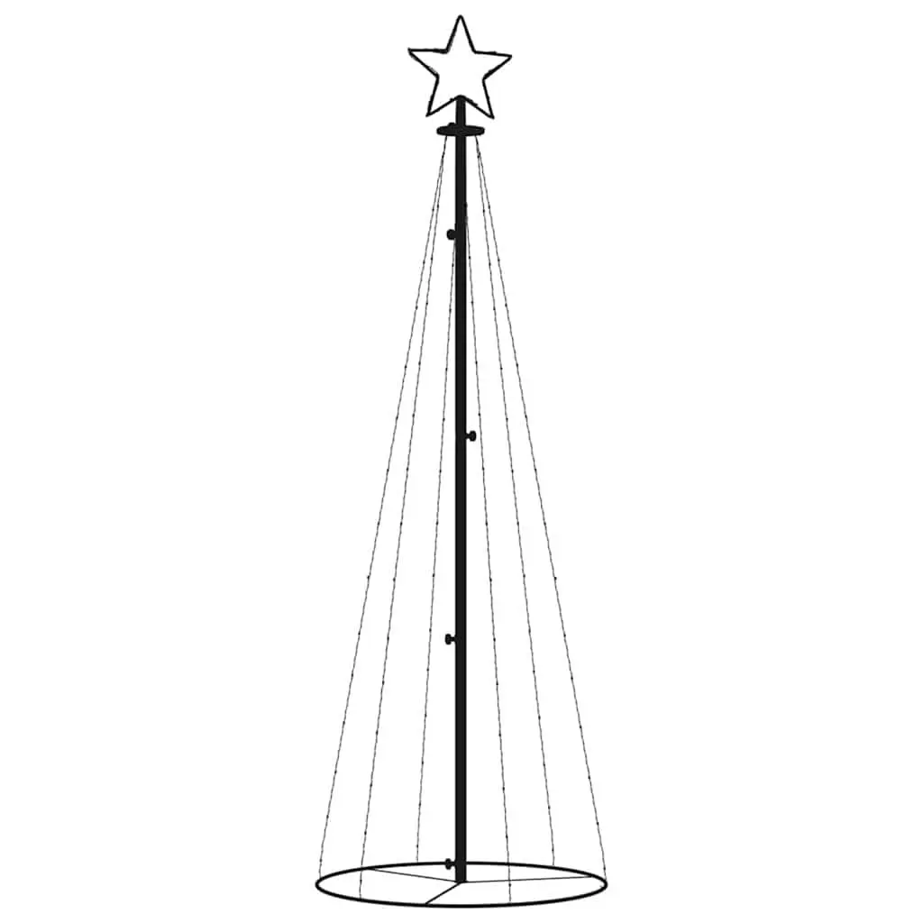 Christmas Cone Tree LED Lights Warm White 180cm 108 LEDs Indoor Outdoor Holiday Decor