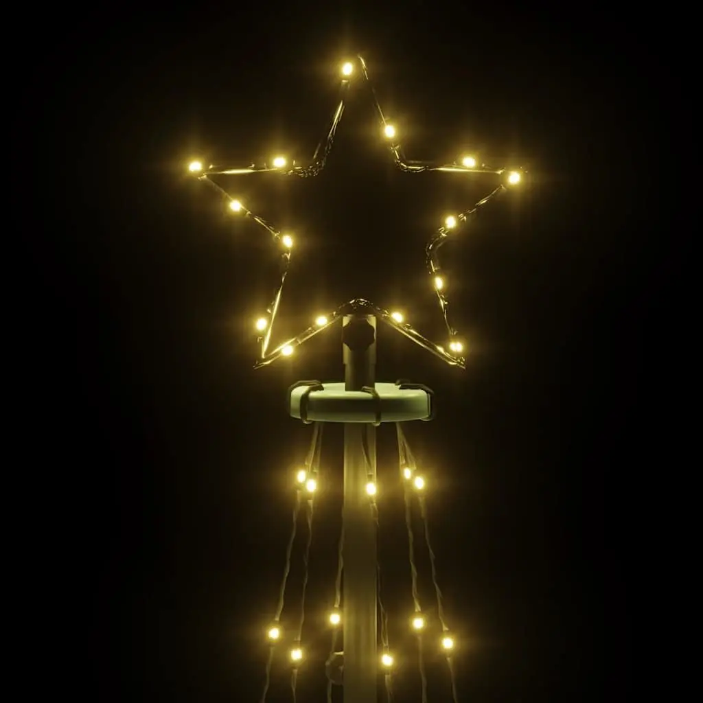 Christmas Cone Tree LED Lights Warm White 180cm 108 LEDs Indoor Outdoor Holiday Decor