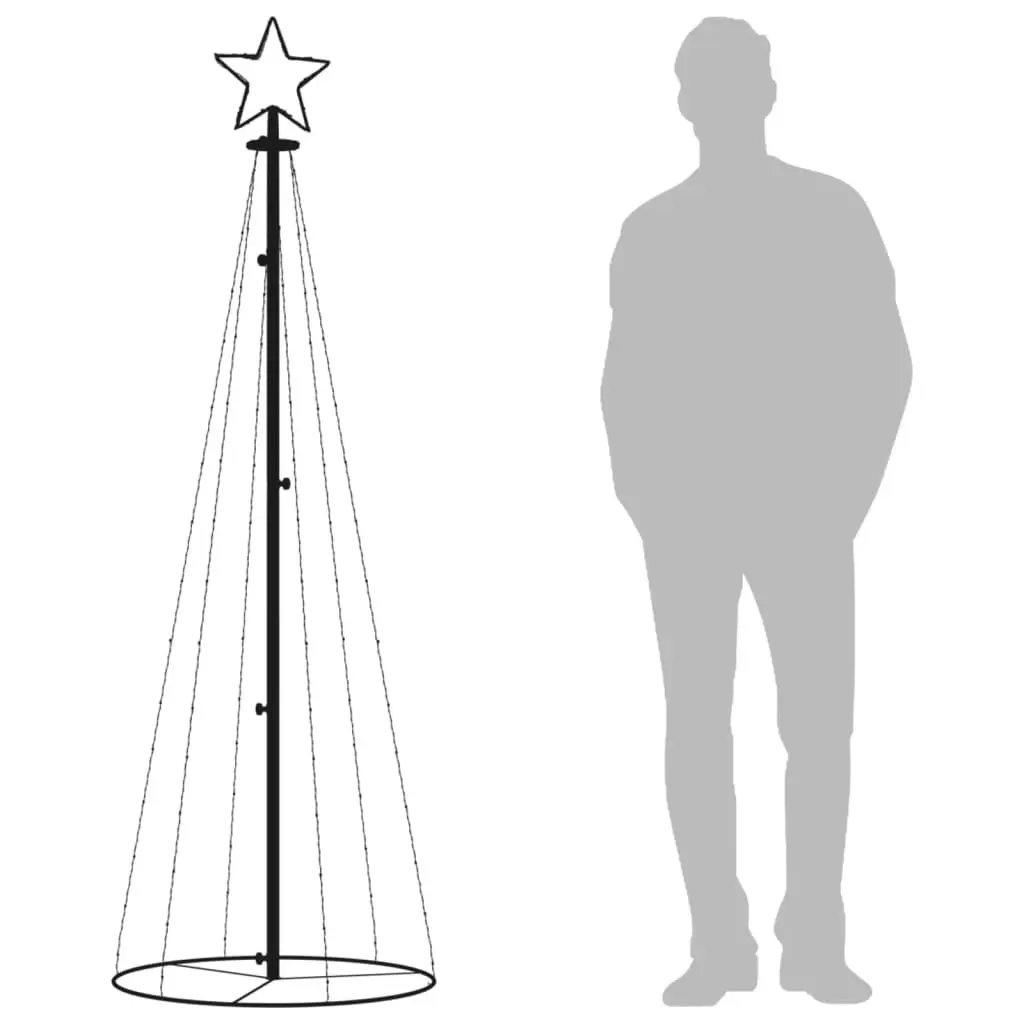 Christmas Cone Tree Blue 180cm 108 LEDs Indoor Outdoor Display