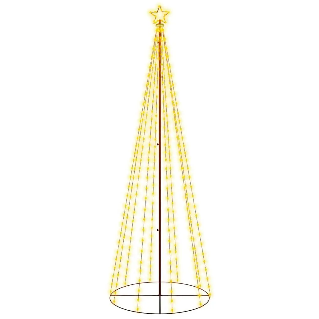 Christmas Cone Tree Warm White 300cm 310 LED Indoor Outdoor Seasonal Decoration