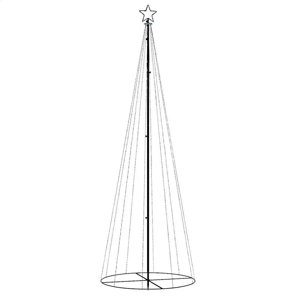 Christmas Cone Tree Warm White 300cm 310 LED Indoor Outdoor Seasonal Decoration