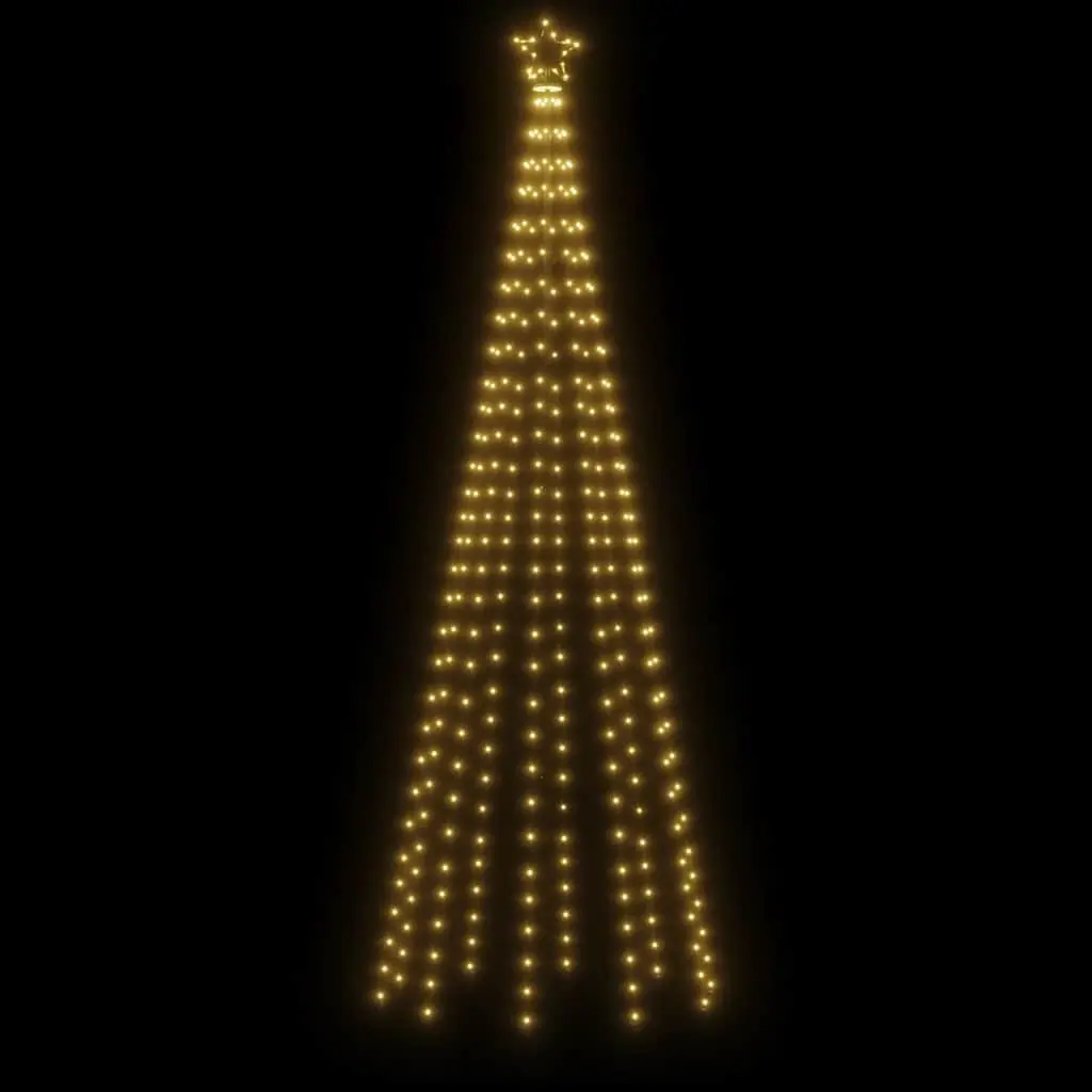 Christmas Cone Tree Warm White 300cm 310 LED Indoor Outdoor Seasonal Decoration