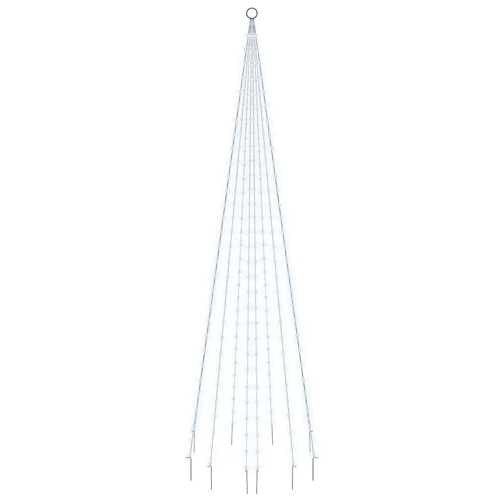 Christmas Tree Light Cold White 300cm 310 LEDs 8 Effects Outdoor