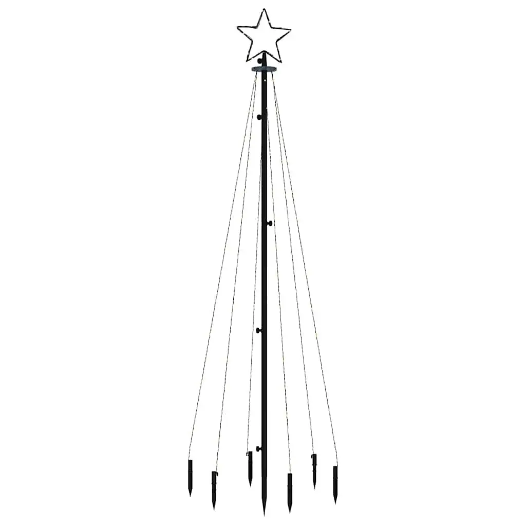 Christmas Tree White 180cm Warm White 108 LEDs 8 Lighting Effects