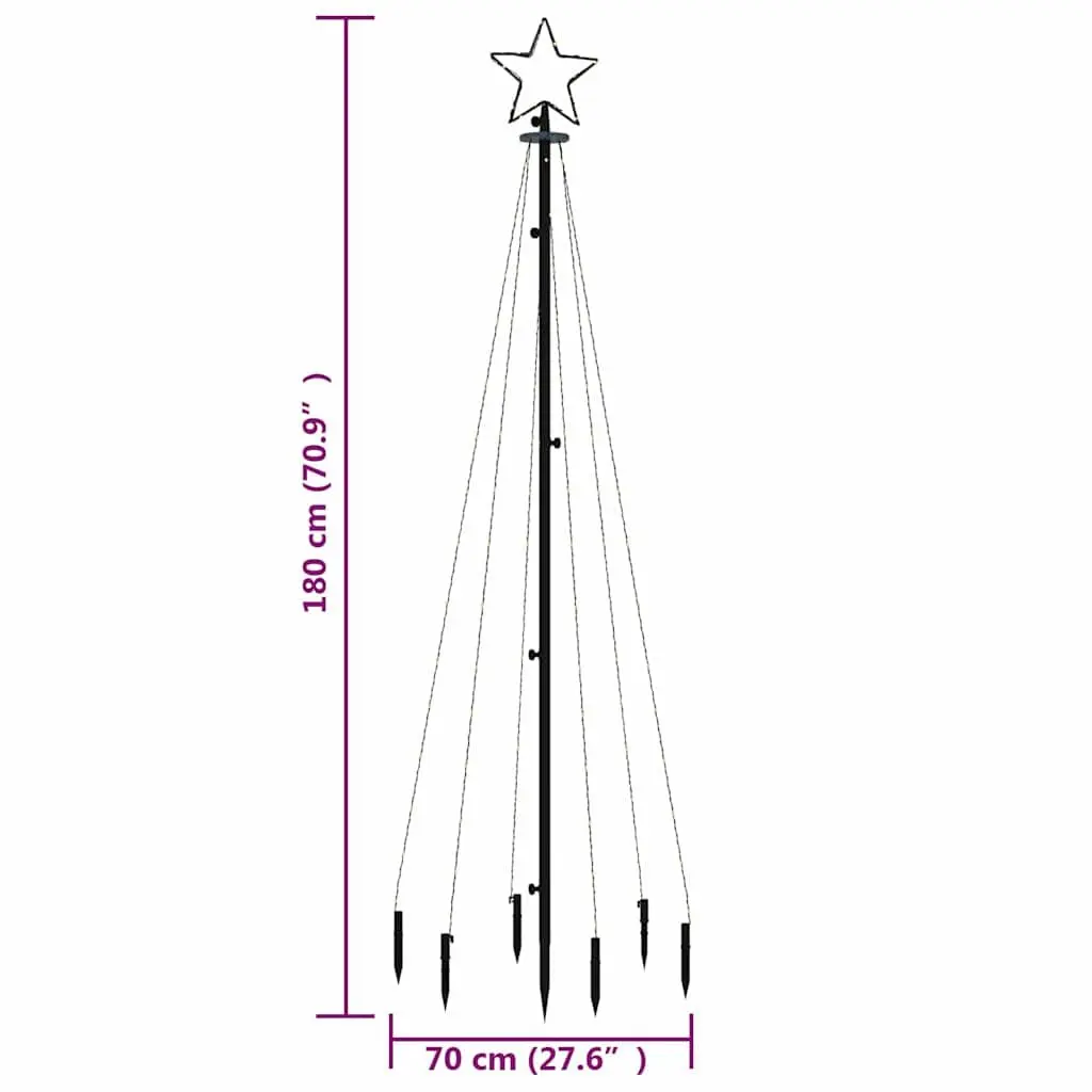 Christmas Tree with 108 LEDs, 180cm Tall