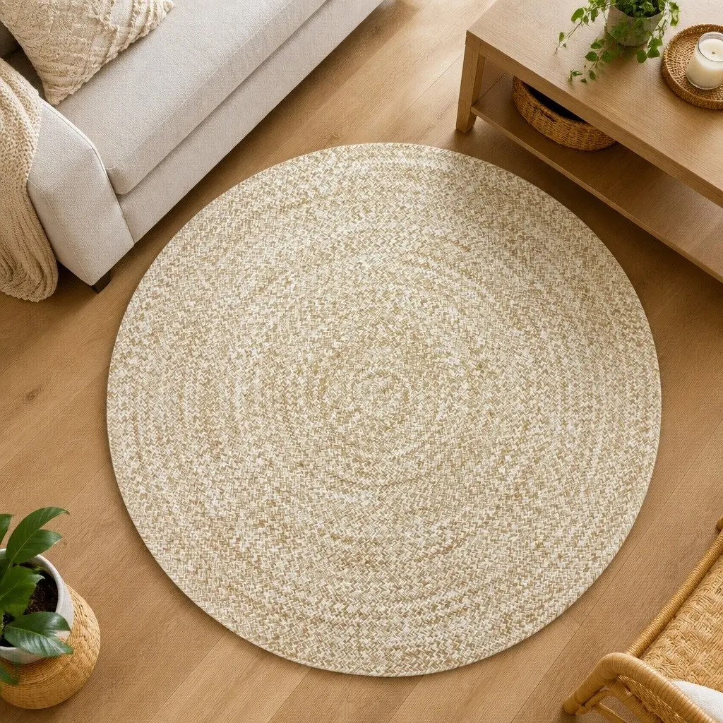 Handmade Jute Area Rug 180cm