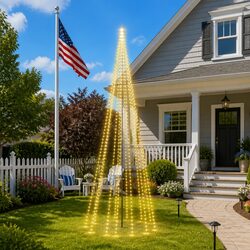 Your New Favorite Flagpole Christmas Tree with 732 LEDs