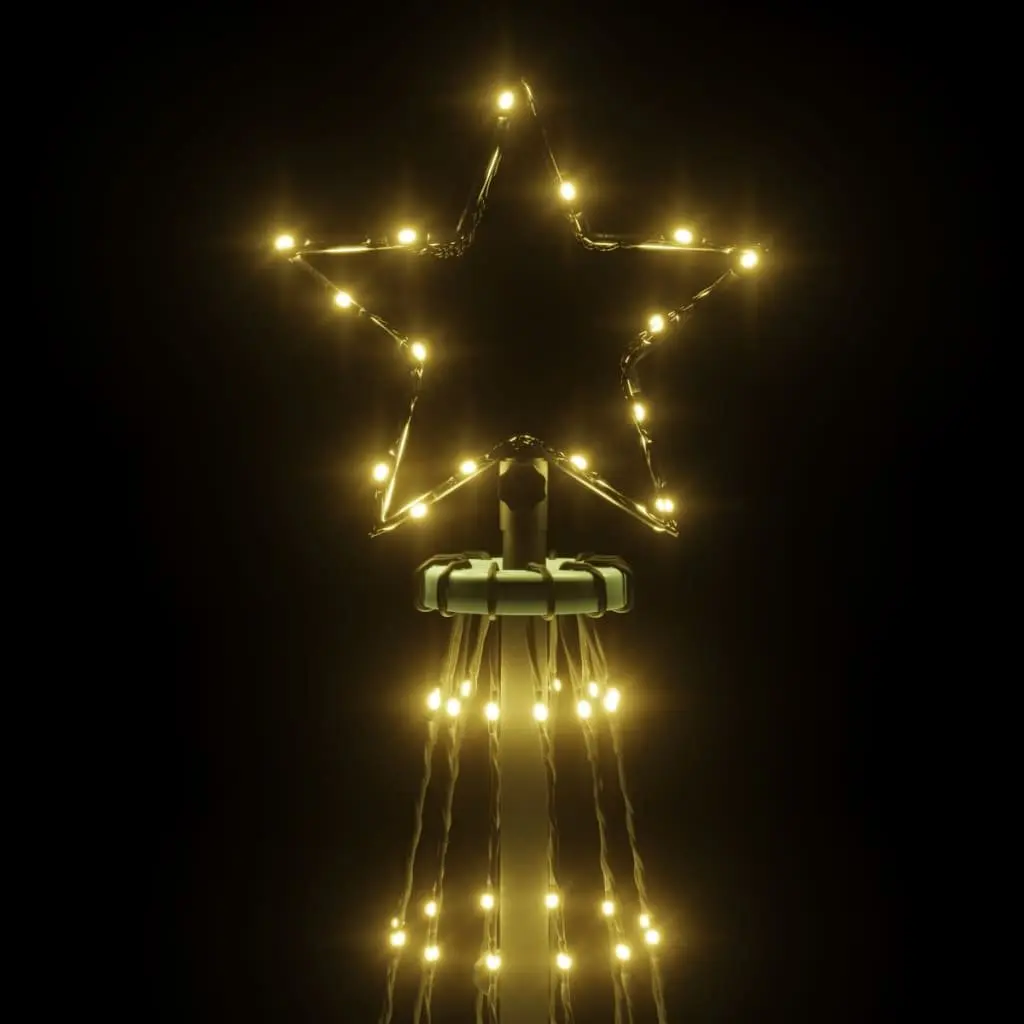 Christmas Tree with Spike 500cm 732 Warm White LEDs 8 Light Effects Holiday