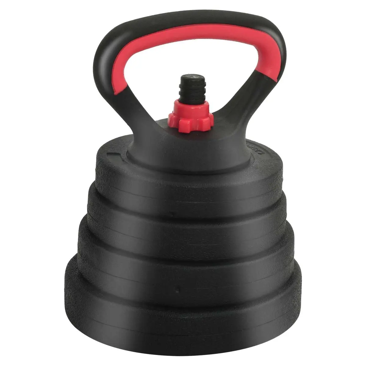 4-in-1 Adjustable Dumbbell Set Black 40kg Removable Weight Plates with Double-locking Safety Mechanism