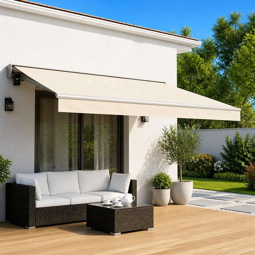 Awning Replacement Fabric Cream 500 x 300 cm UV-Resistant Polyester Shade