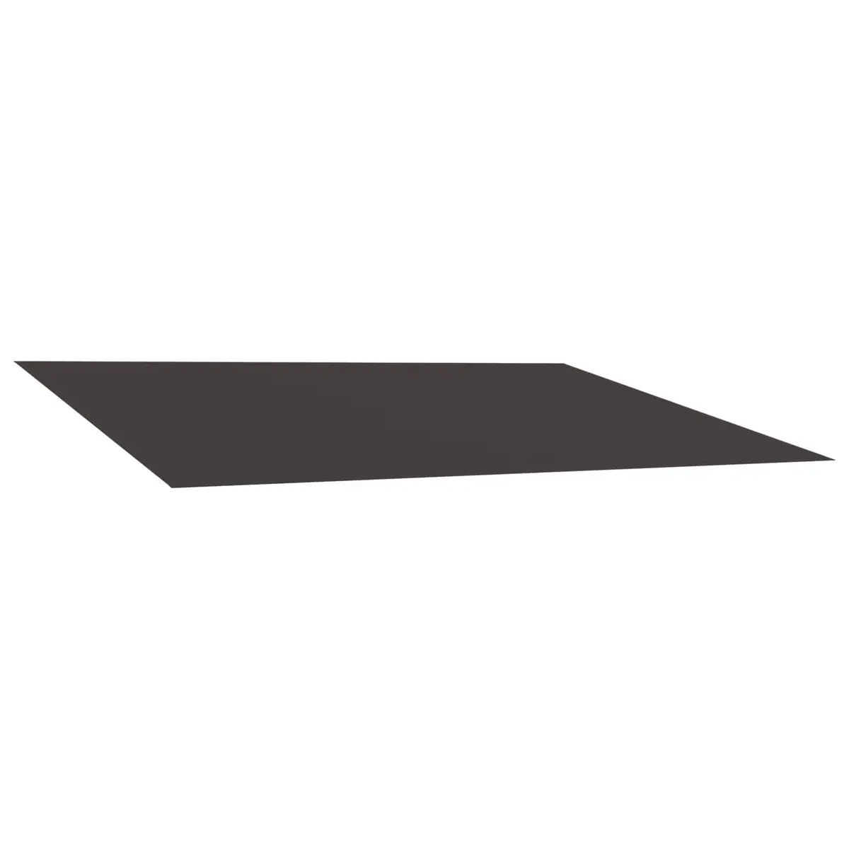 Awning Replacement Fabric Anthracite 500 x 350 cm Outdoor Shade Cloth Polyester Weather Resistant