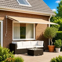 Awning Replacement Fabric Multicolour 300 x 250 cm Outdoor Shade UV Weather
