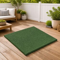 Green Fall Protection Tiles 24 pcs - Safe Outdoor Flooring
