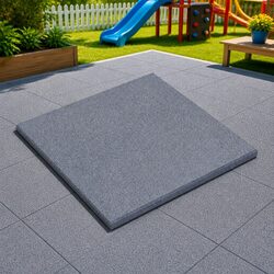 Compact Fall Protection Tiles 18 pcs Grey for Easy Use