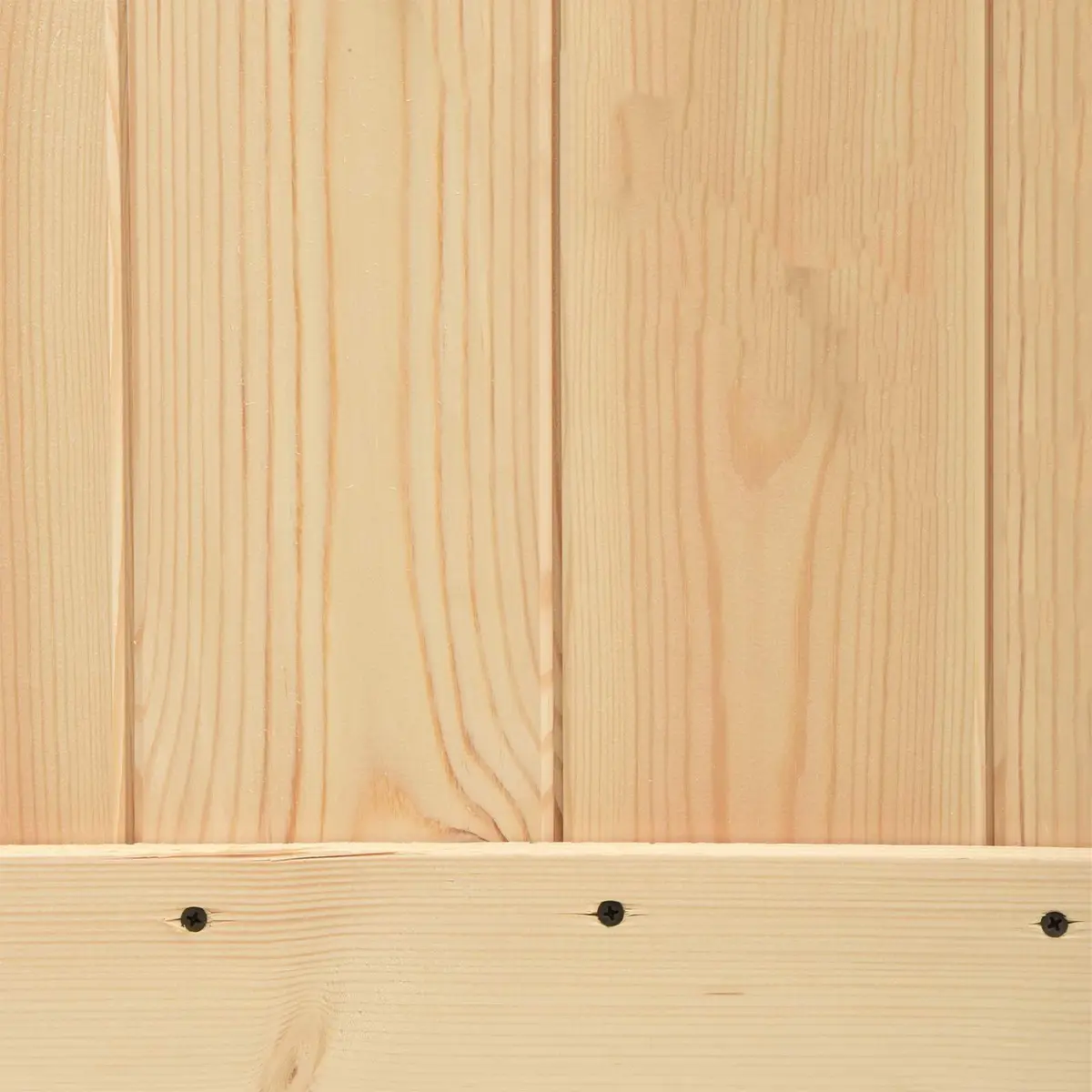 Sliding Door 90 x 210 cm Natural White Solid Pine Wood Modern Interior Room
