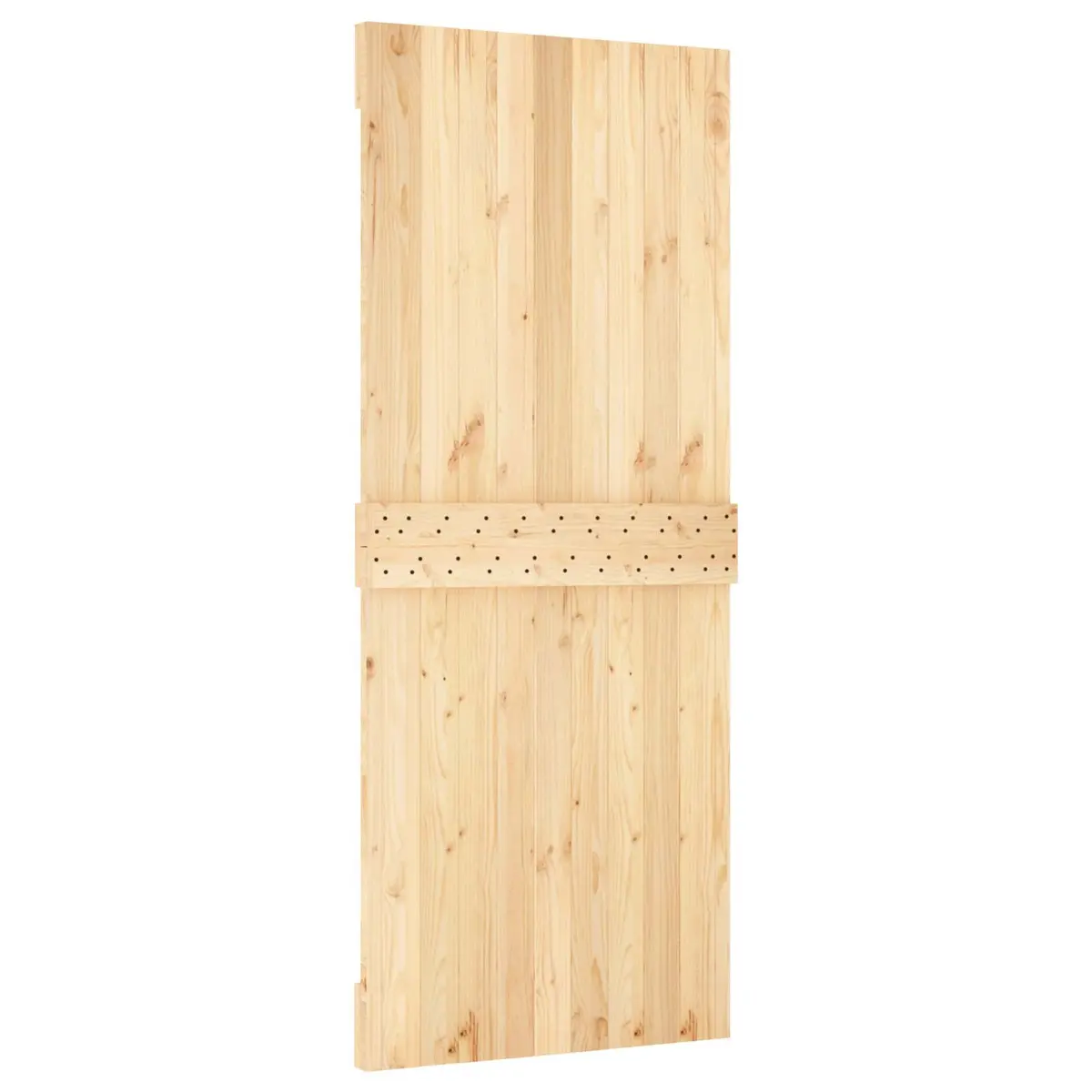 Sliding Door Natural White 85 x 210 cm Solid Pine Wood Modern Room Divider