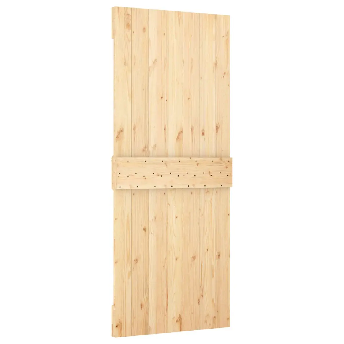 Sliding Door Natural White 85 x 210 cm Solid Pine Wood Modern Room Divider
