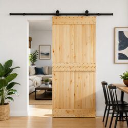 Concise Sliding Door Design with Smooth Operation 90x210cm