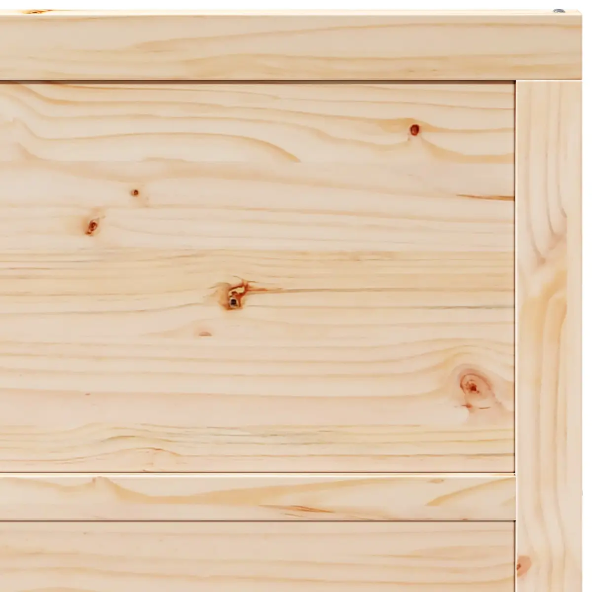 Sliding Door 90 x 208 cm Solid Pine Wood Top Track Mechanism Space-Saving Room