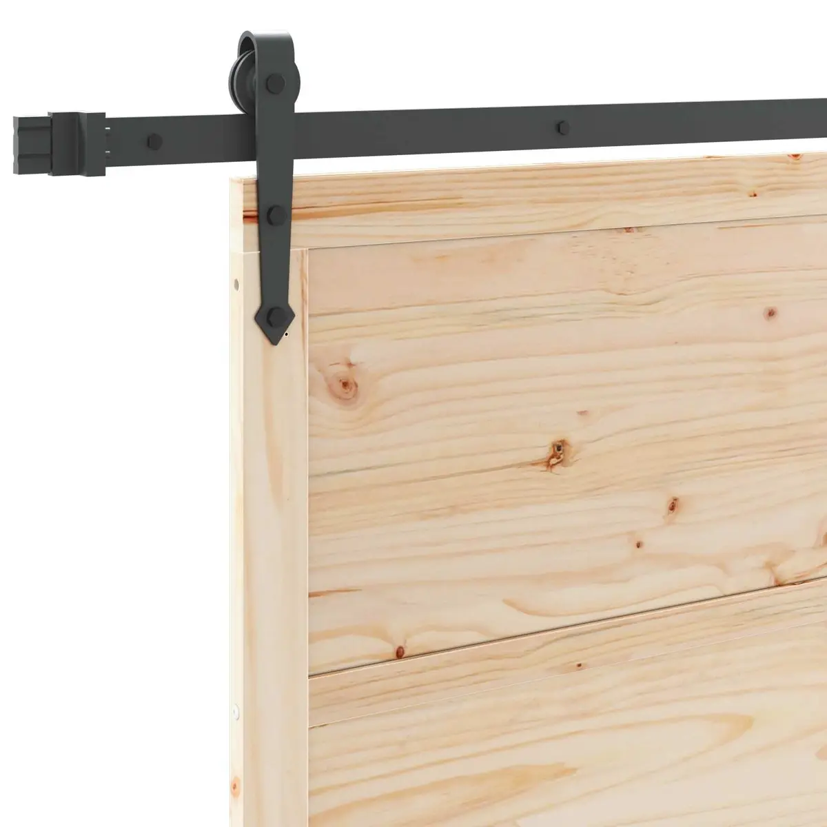 Sliding Door 90 x 208 cm with Steel Track