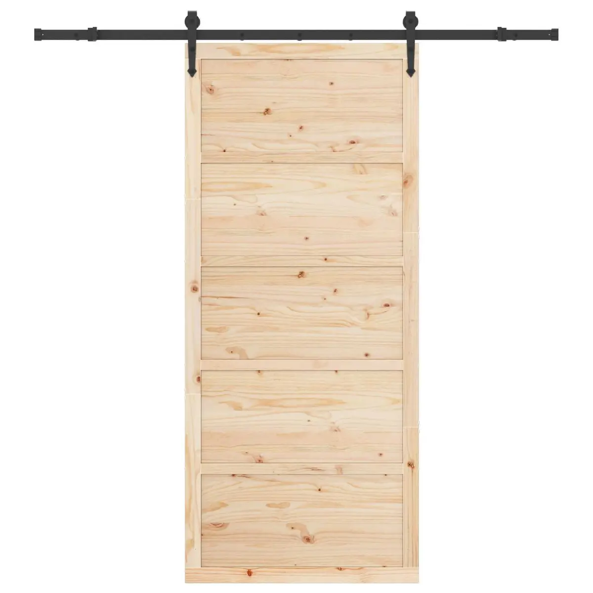 Sliding Door 80 x 208 cm in Solid Pine Wood