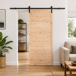 Concise Sliding Door 90 x 208 cm - Pine Wood
