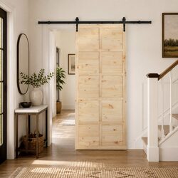 Solid Pine Wood Sliding Door: A Modern Touch