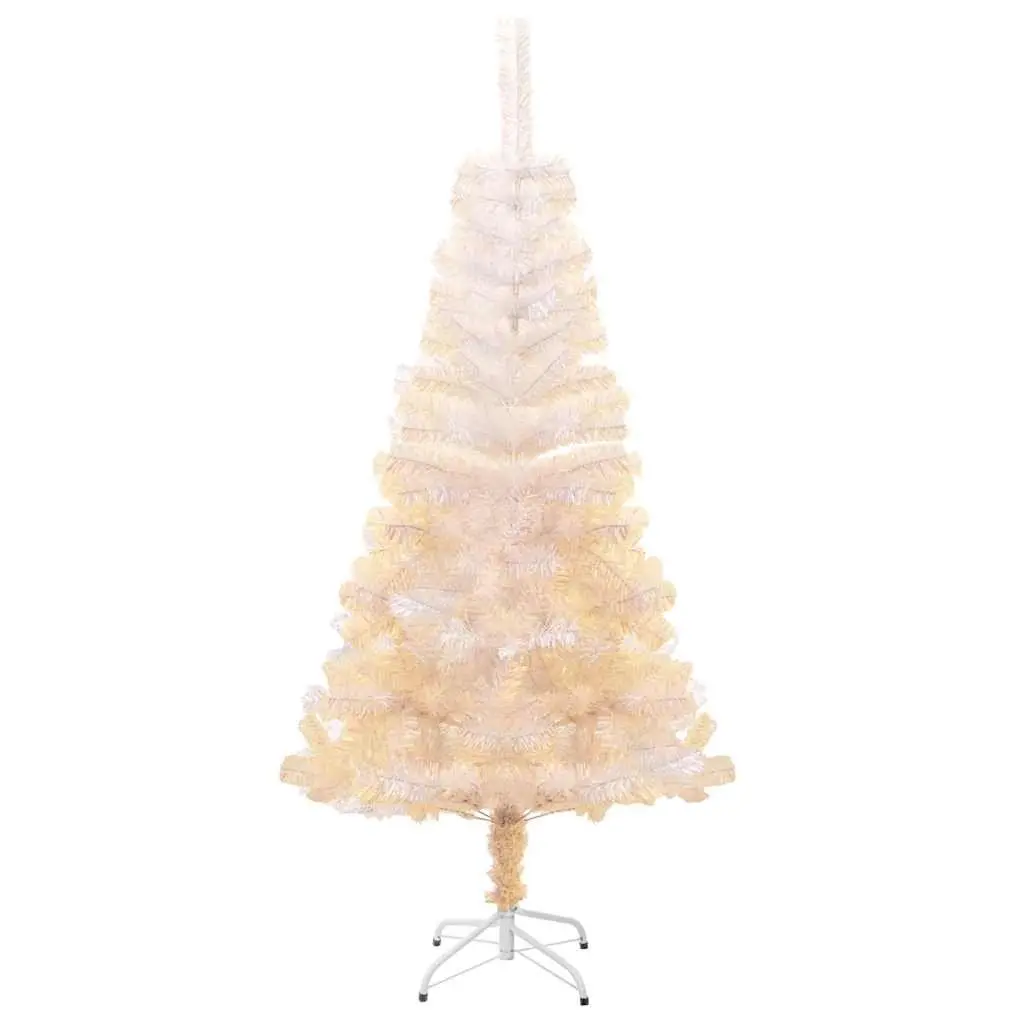 Artificial Christmas Tree White 120cm Iridescent Tips PVC Bushy
