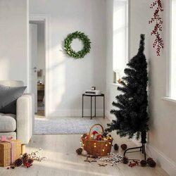 120cm Black Artificial Christmas Tree with Stand