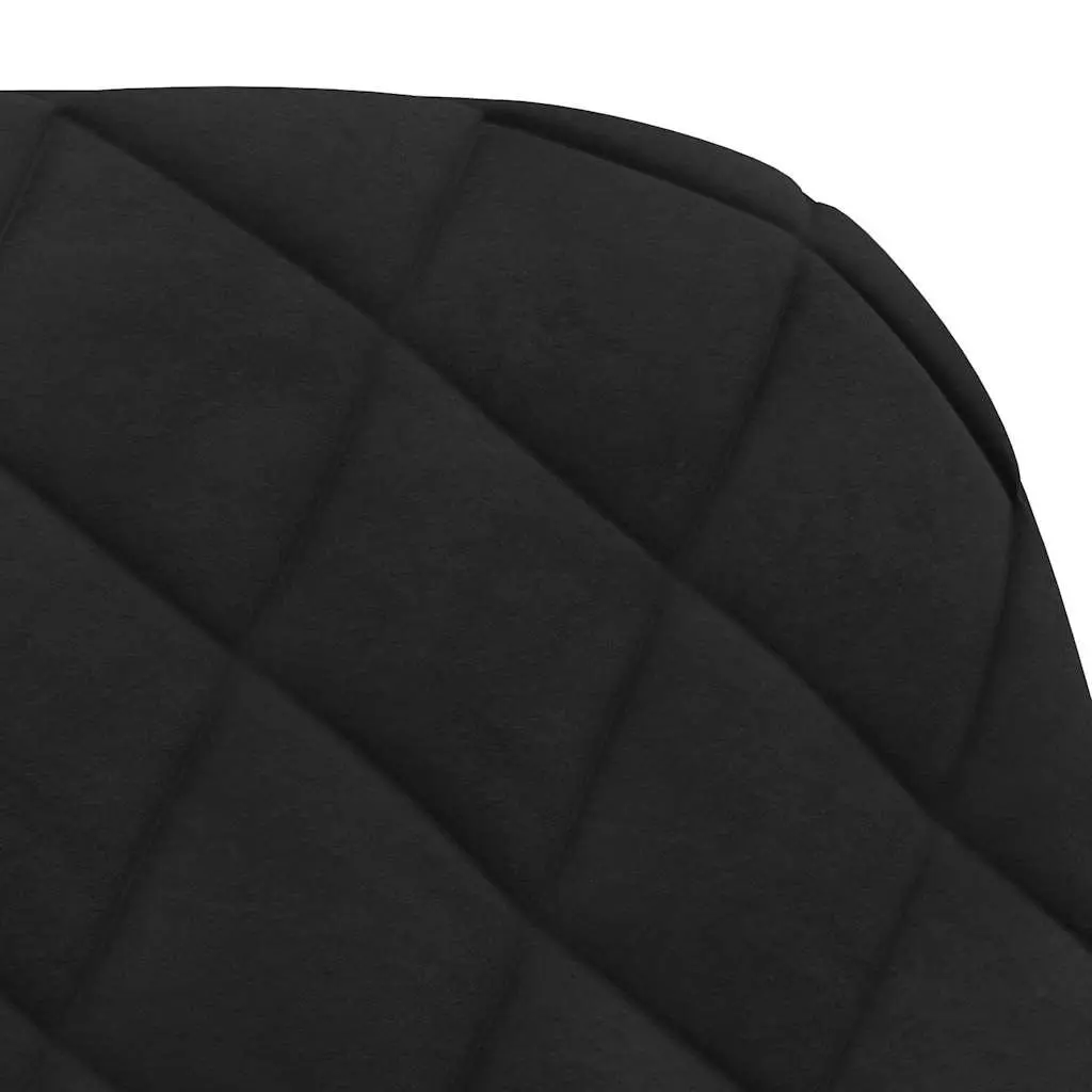 Dining Chairs Black Velvet 2 pcs Padded Armrest Backrest Comfort