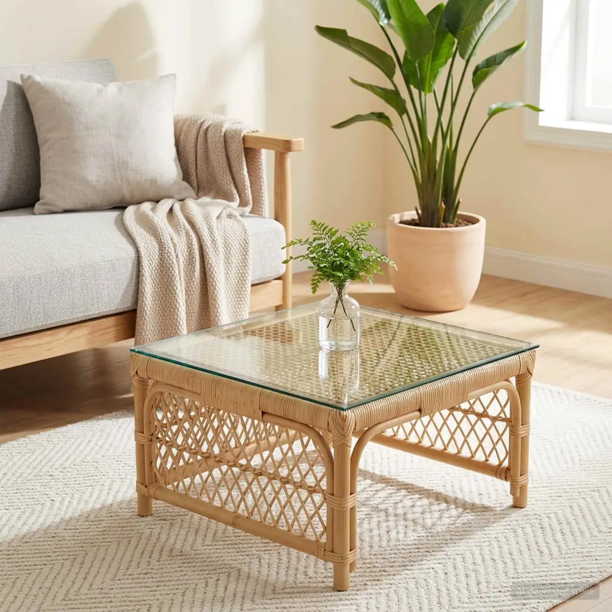 Tempered Glass Table Top 40x40 cm Transparent Square Dining Coffee Garden