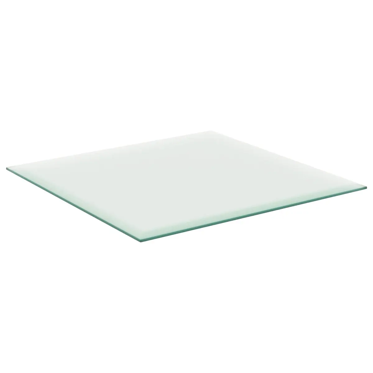 Tempered Glass Table Top 40x40 cm Transparent Square Dining Coffee Garden