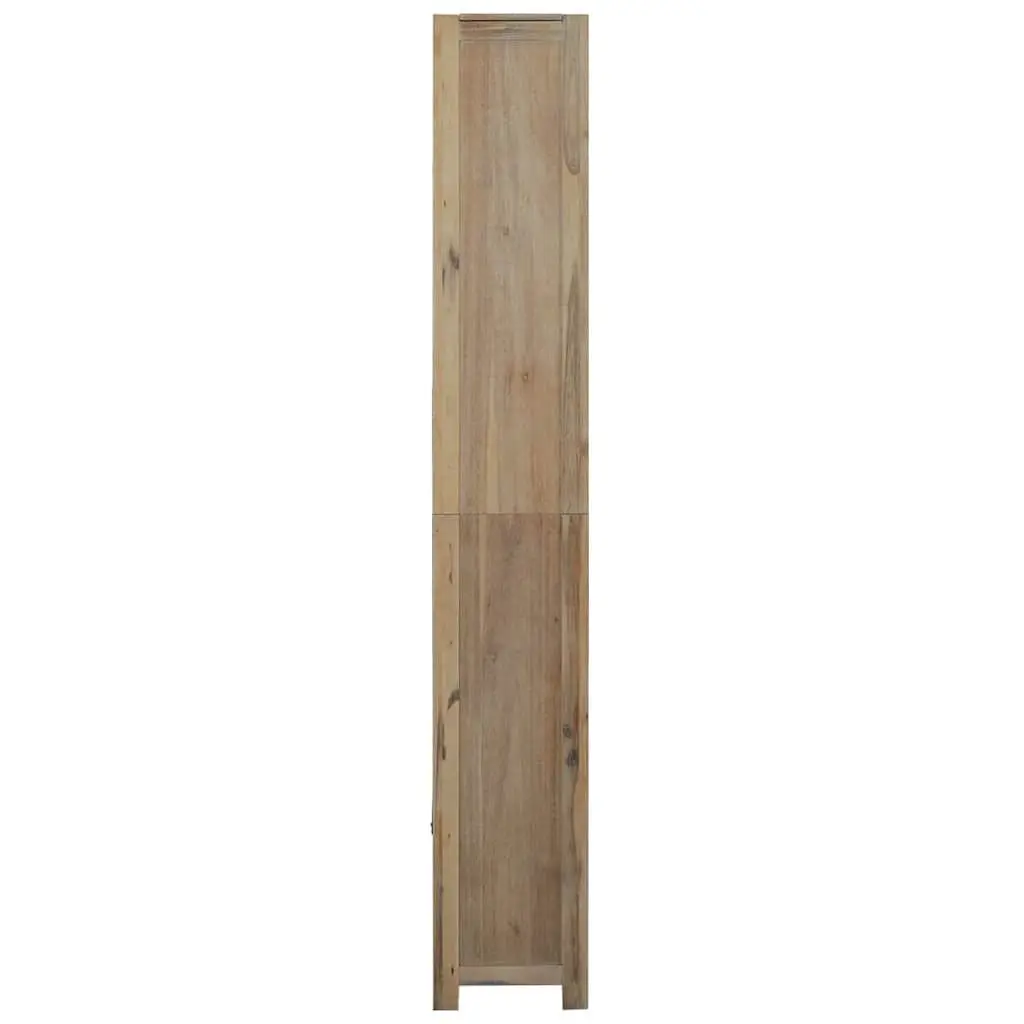 7-Tier Wooden Bookcase 80x30x200cm Shelving Unit Storage Organiser Acacia Brown