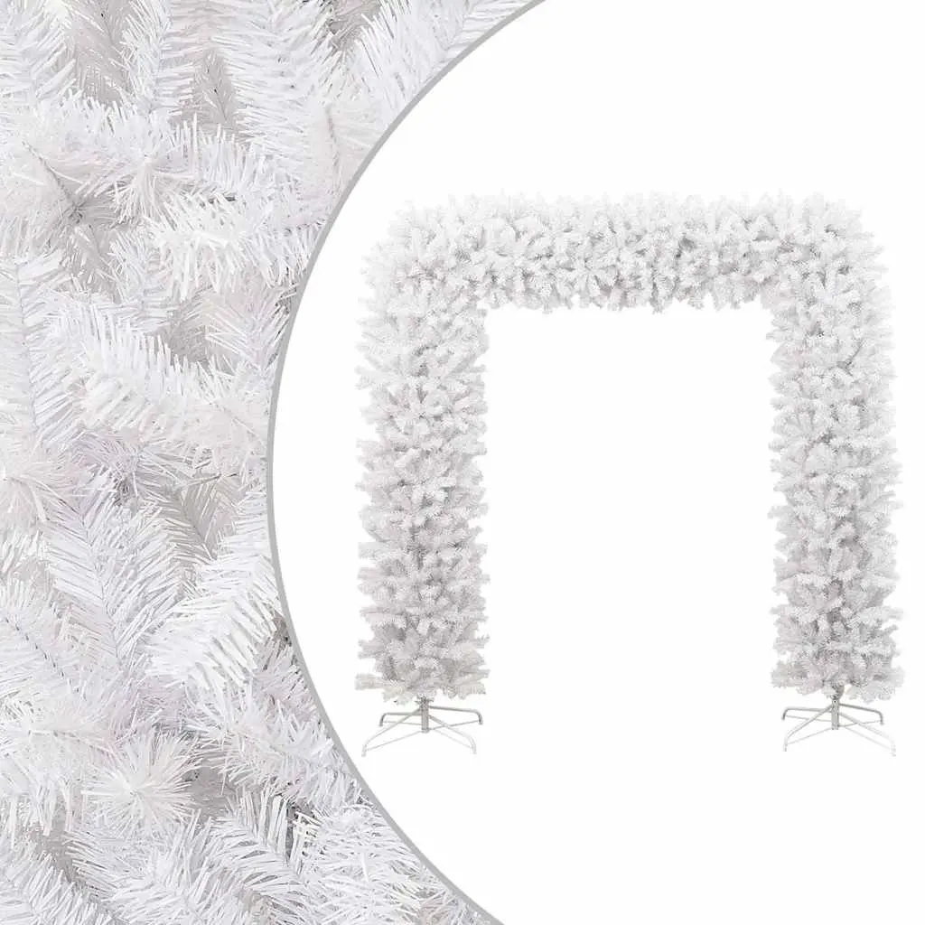 Christmas Tree Arch White 240cm PVC Seasonal Decoration