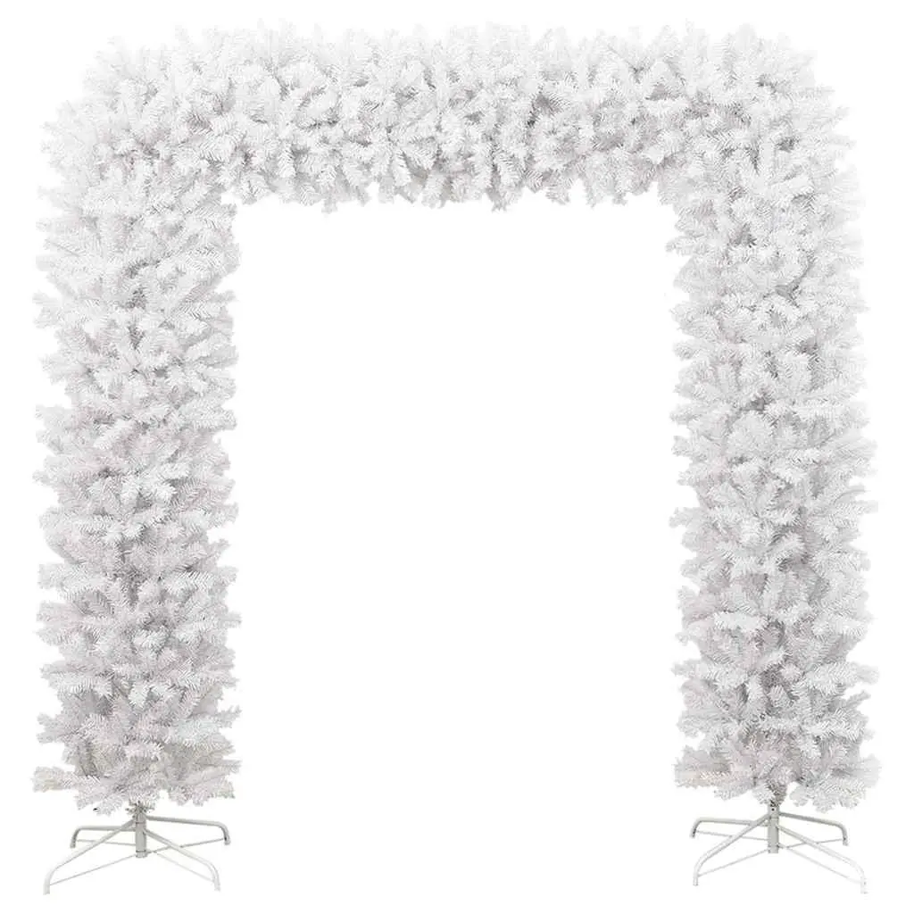 Christmas Tree Arch White 240cm PVC Seasonal Decoration