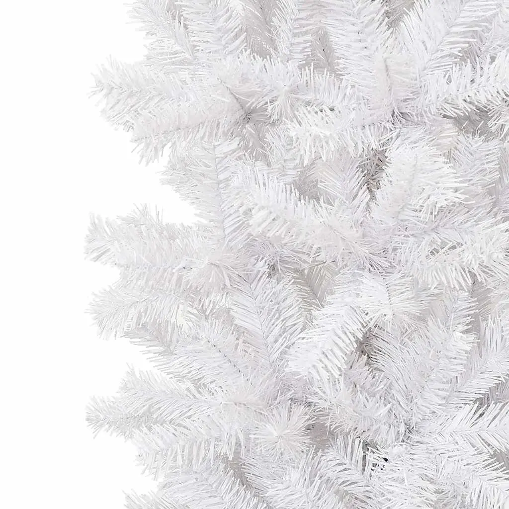 Christmas Tree Arch White 270 cm PVC Construction with Steel Stand for Holiday Seasonal Decoration