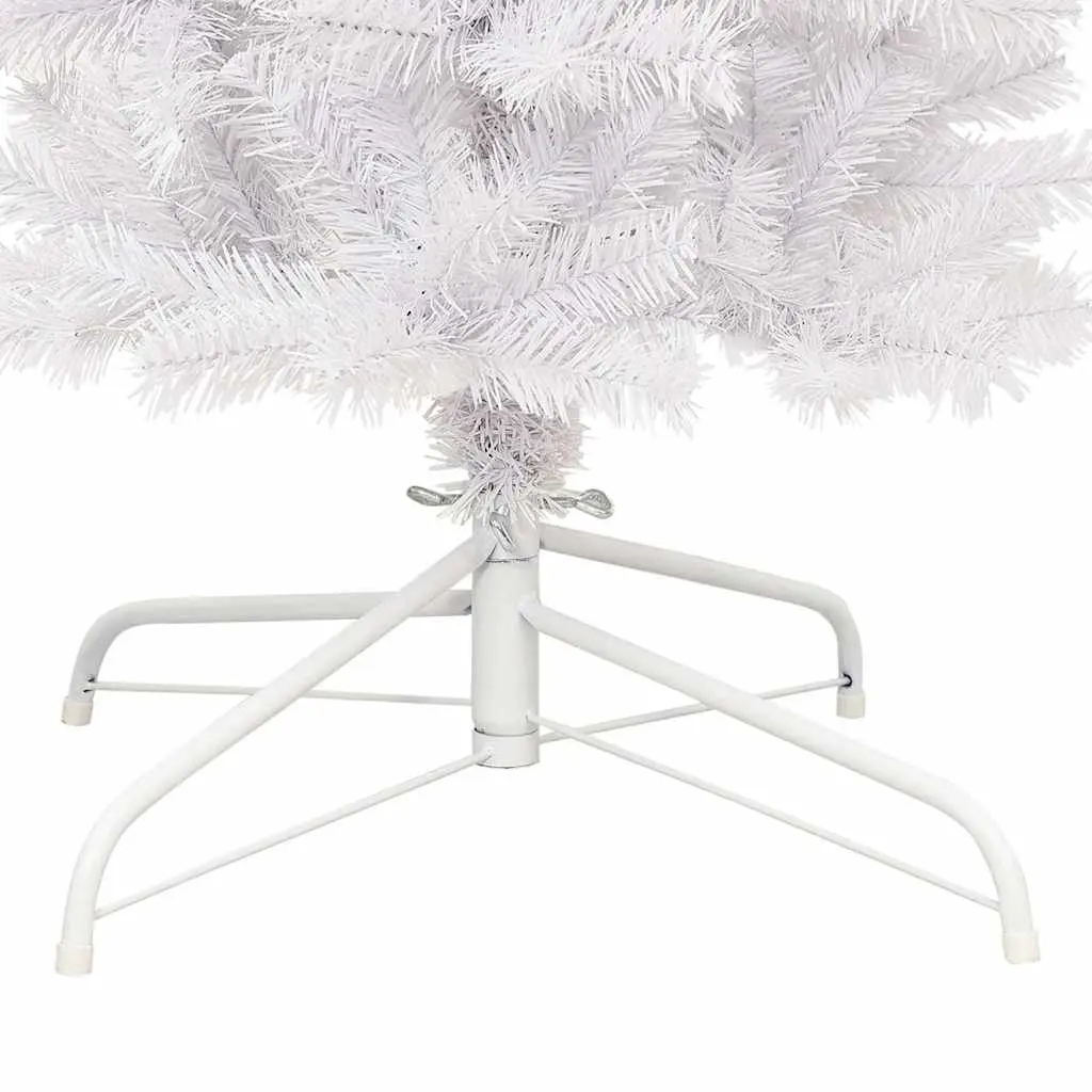 Christmas Tree Arch White 270 cm PVC Construction with Steel Stand for Holiday Seasonal Decoration