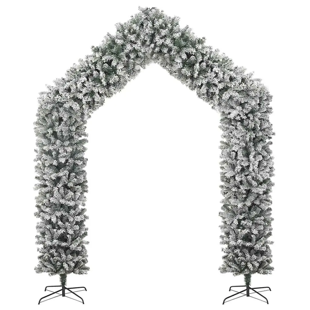 Christmas Tree Arch White 270cm Flocked Snow Holiday Seasonal Decoration