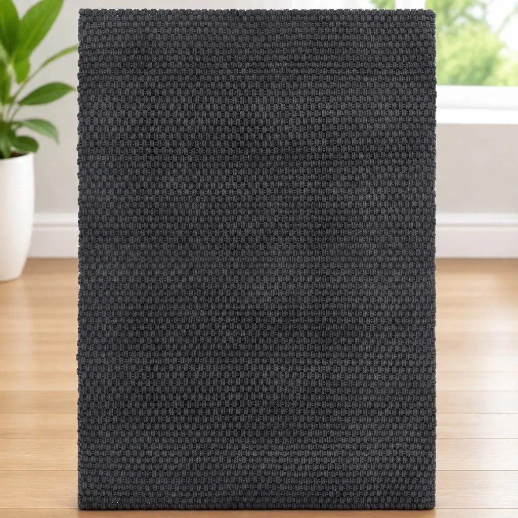 Anthracite Cotton Rope Rug