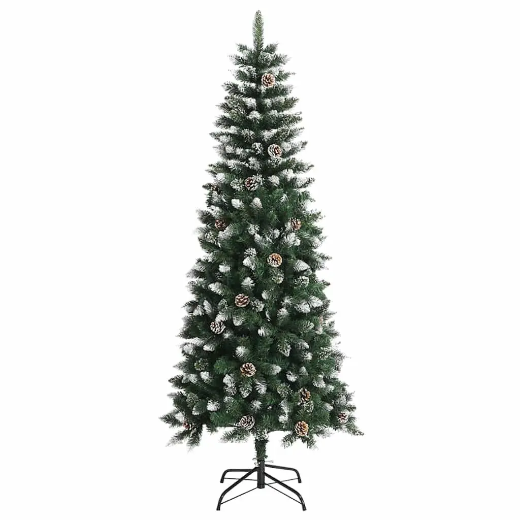 Artificial Christmas Tree Green 180cm PVC Hinged Branches with Stand