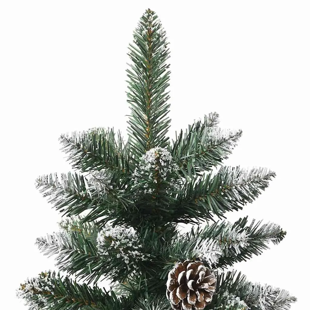 Artificial Christmas Tree 210cm Green PVC Hinged Branches Bushy Xmas Decoration