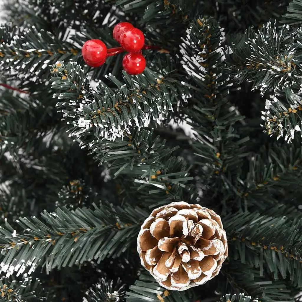Artificial Christmas Tree Green 240cm Hinged Branches Holiday Decoration