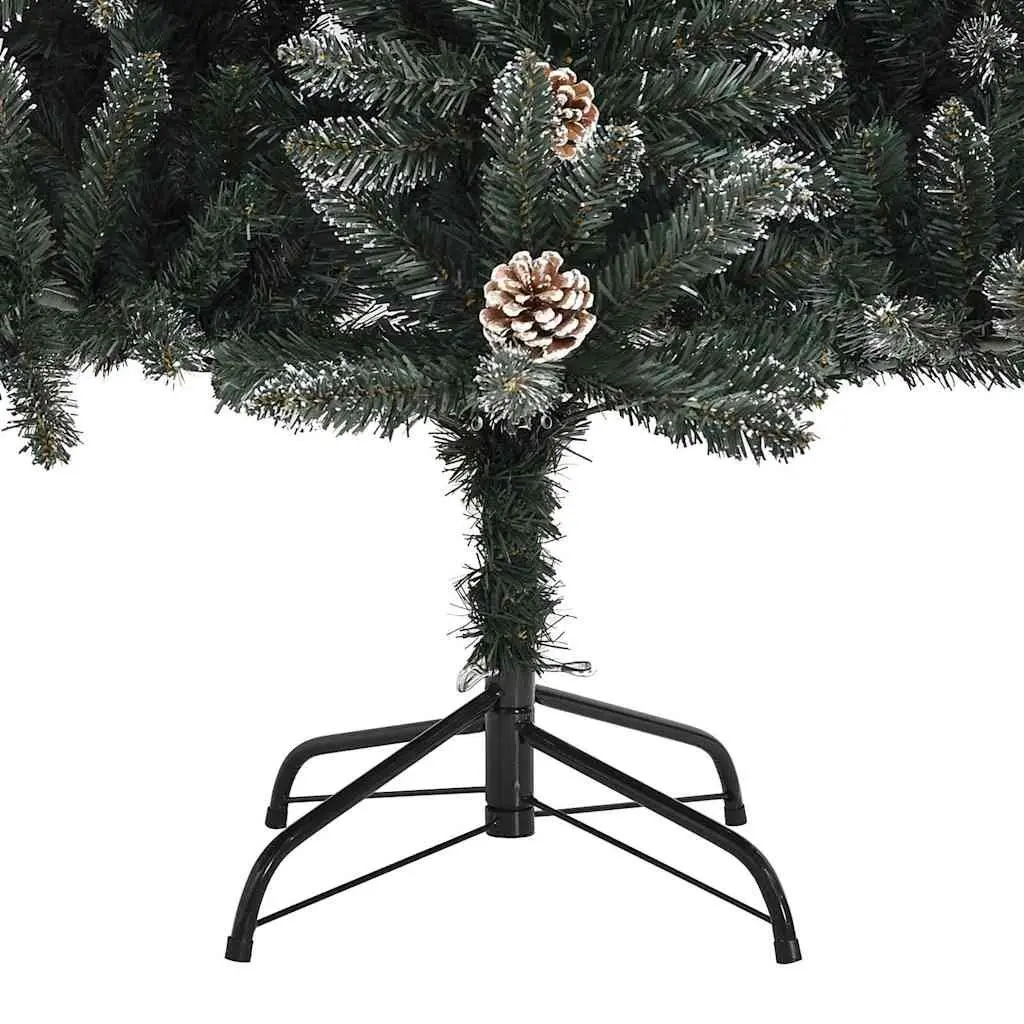 Artificial Christmas Tree Green 240cm Hinged Branches Holiday Decoration