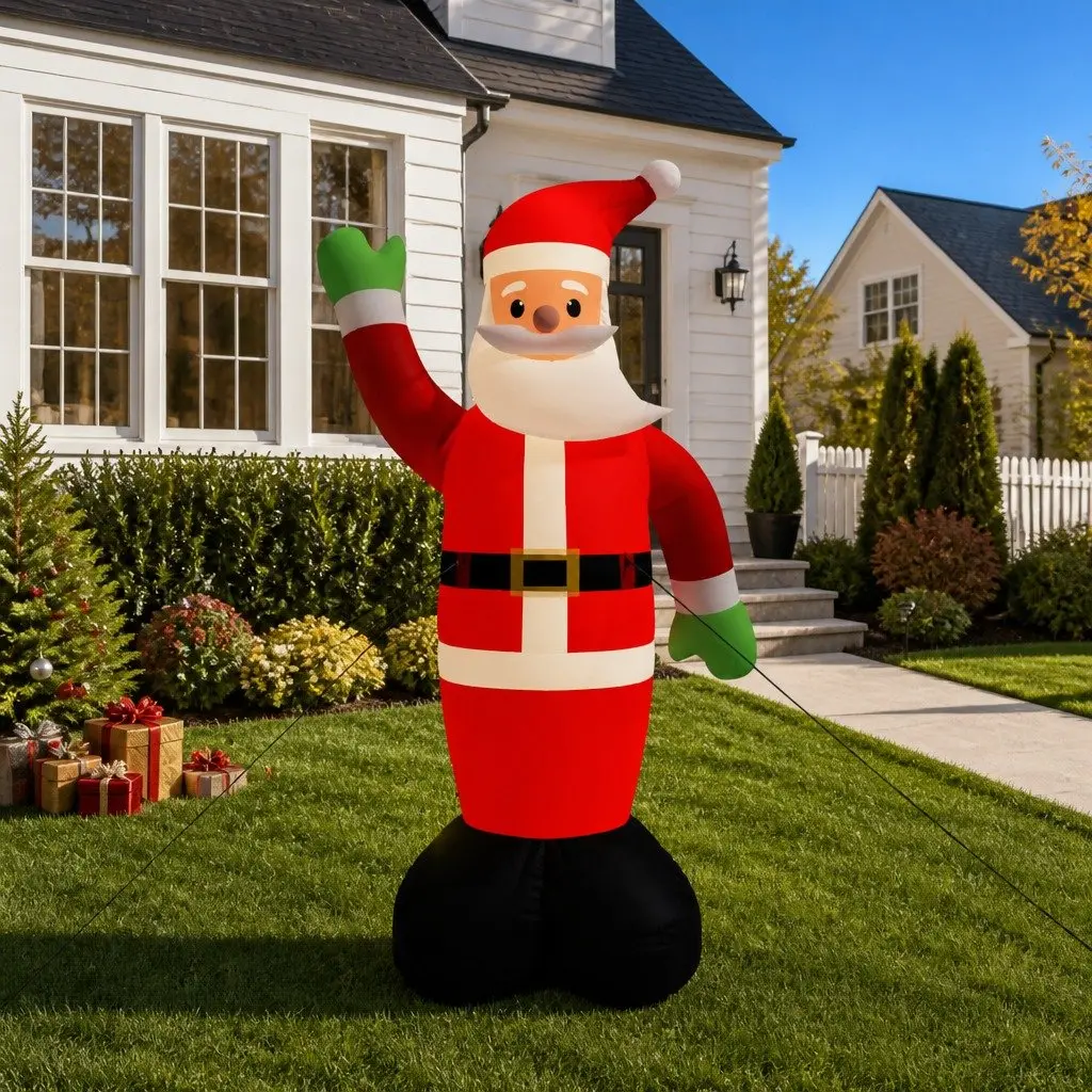 Inflatable Santa Claus Outdoor Decoration with LED Lights 820cm Easy Setup